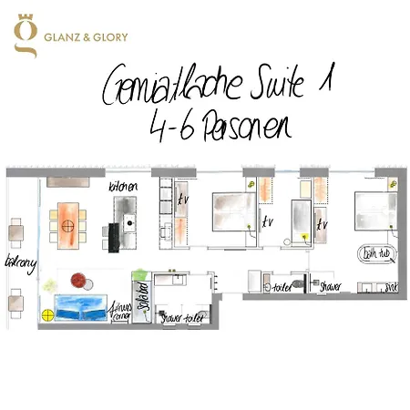 Glanzer Homes Zentrum Aparthotel *